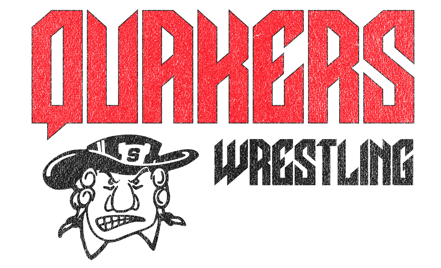 SALEM QUAKERS WRESTLING Port & Co™ Long Sleeve Core Cotton Tee 1