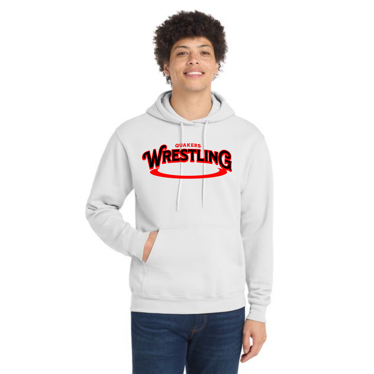 SALEM QUAKERS WRESTLING Port & Company® PC78H Core Fleece Pullover Hooded Sweatshirt 11