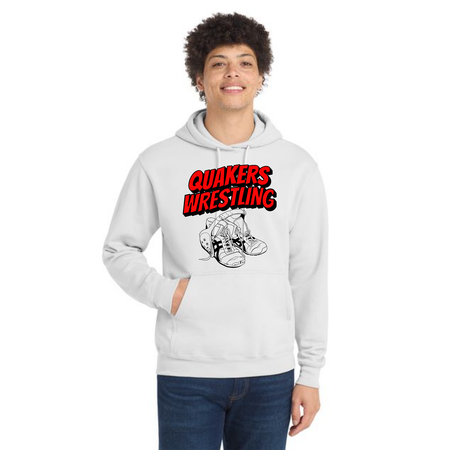 SALEM QUAKERS WRESTLING Port & Company® PC78H Core Fleece Pullover Hooded Sweatshirt 6