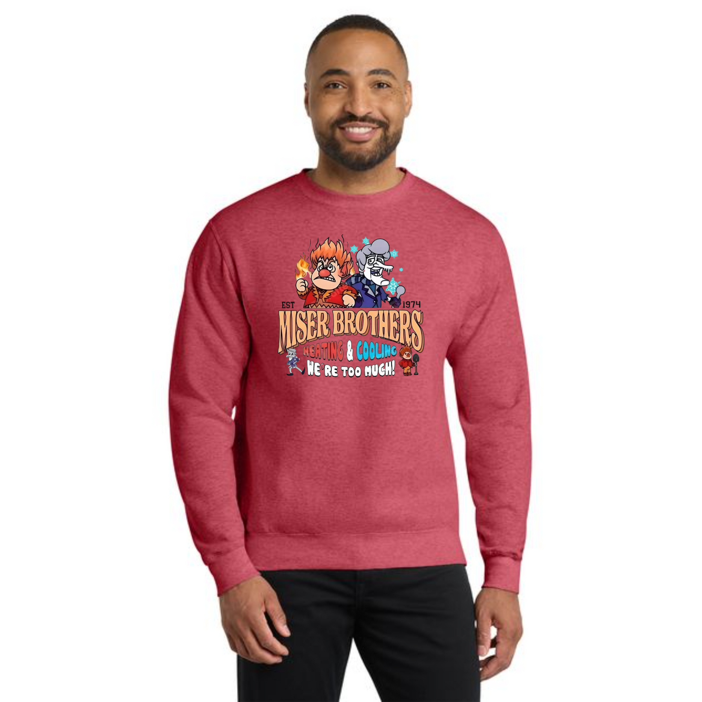CHRISTMAS PC78 Port & Company® Core Fleece Crewneck Sweatshirt 8