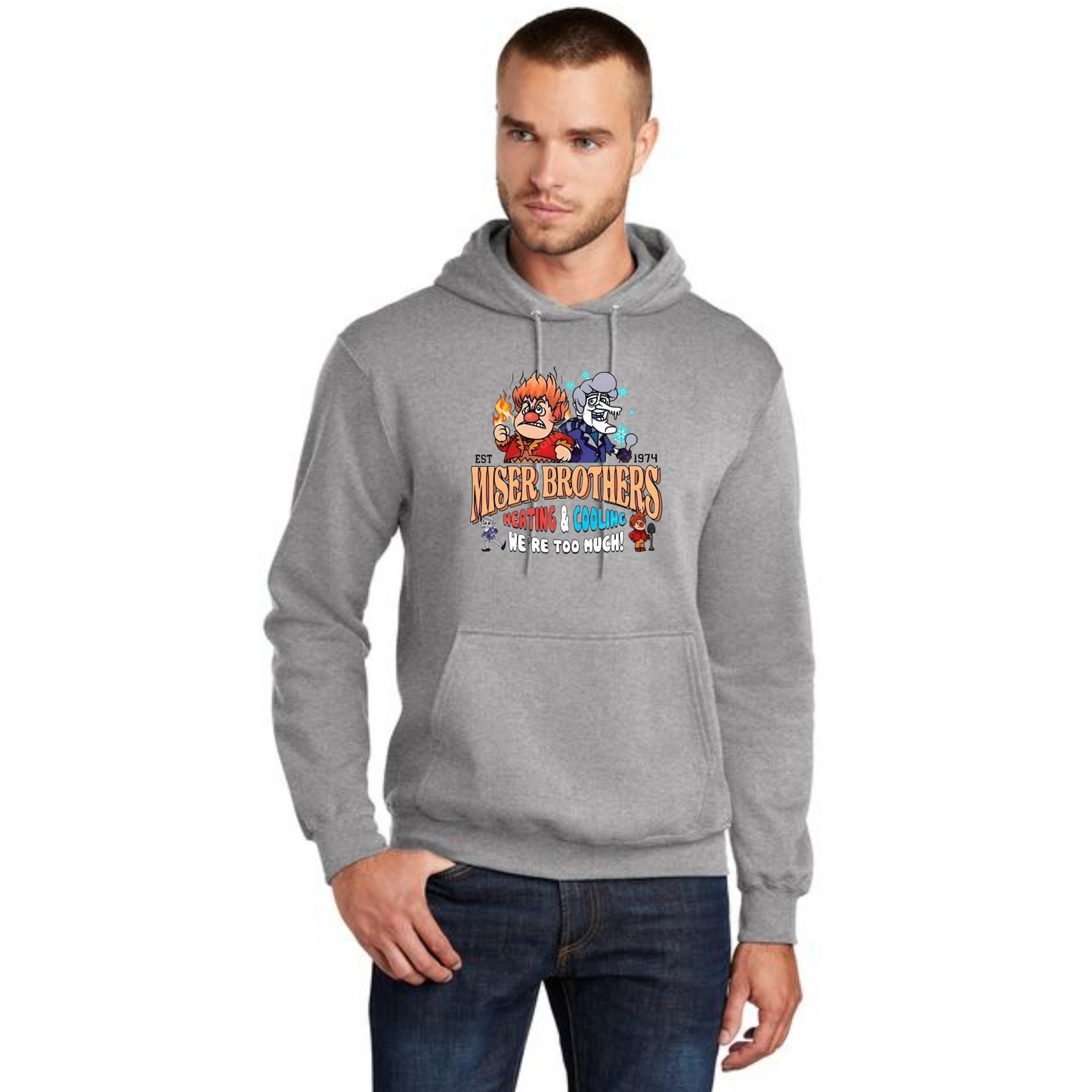 CHRISTMAS Port & Company® Core Fleece Pullover Hooded Sweatshirt 8
