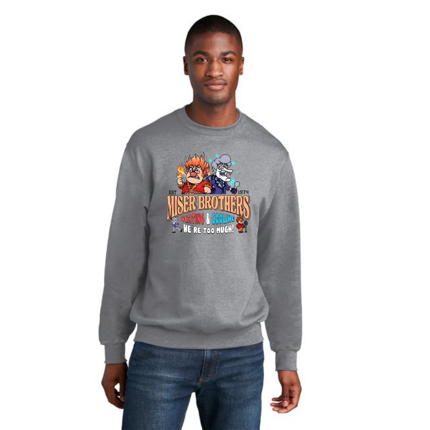 CHRISTMAS PC78 Port & Company® Core Fleece Crewneck Sweatshirt 8