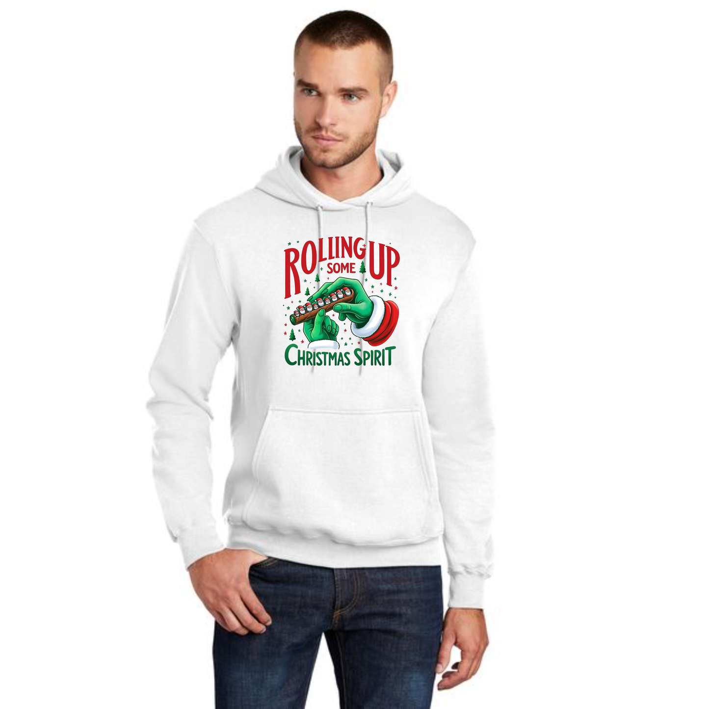 CHRISTMAS Port & Company® Core Fleece Pullover Hooded Sweatshirt 17