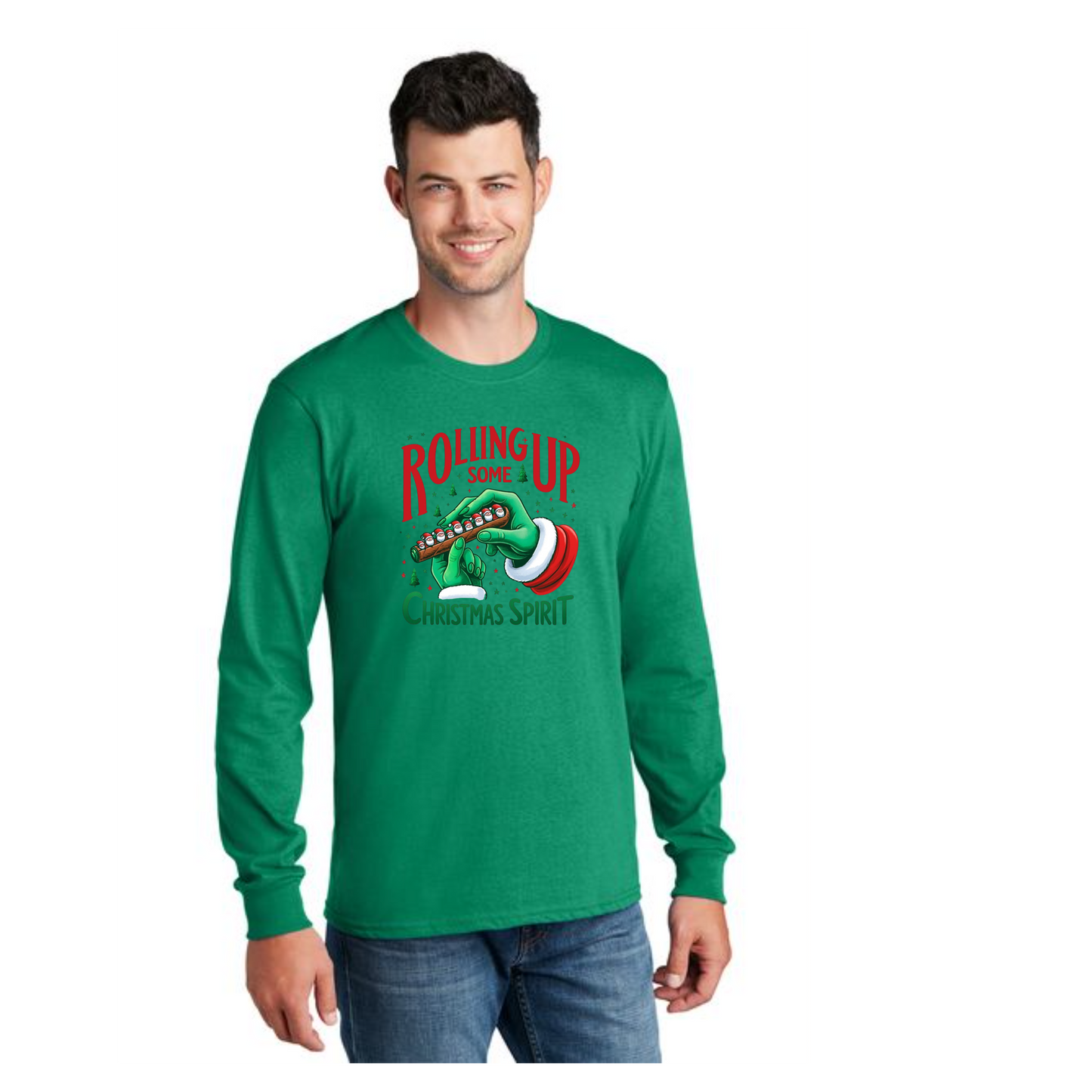CHRISTMAS PC54LS Port & Company® Long Sleeve Core Cotton Tee 17