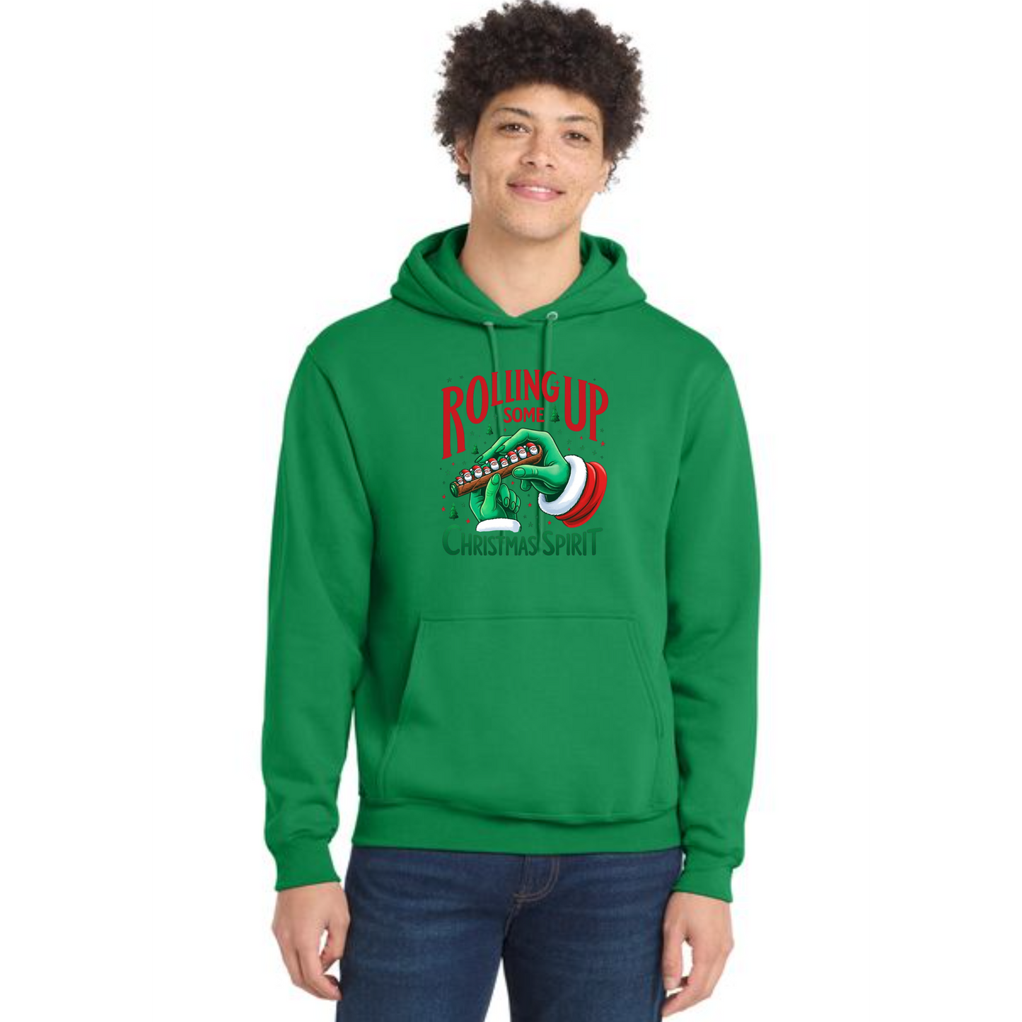 CHRISTMAS Port & Company® Core Fleece Pullover Hooded Sweatshirt 17