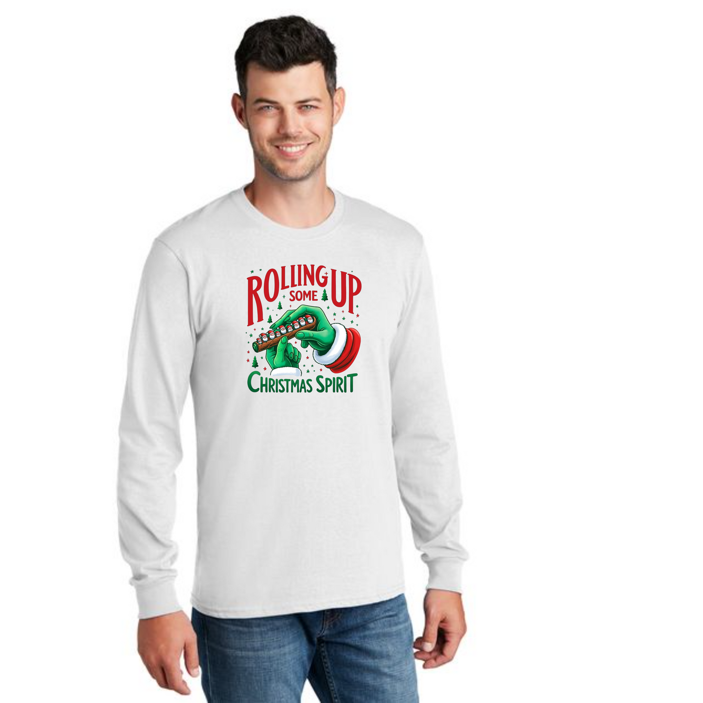 CHRISTMAS PC54LS Port & Company® Long Sleeve Core Cotton Tee 17