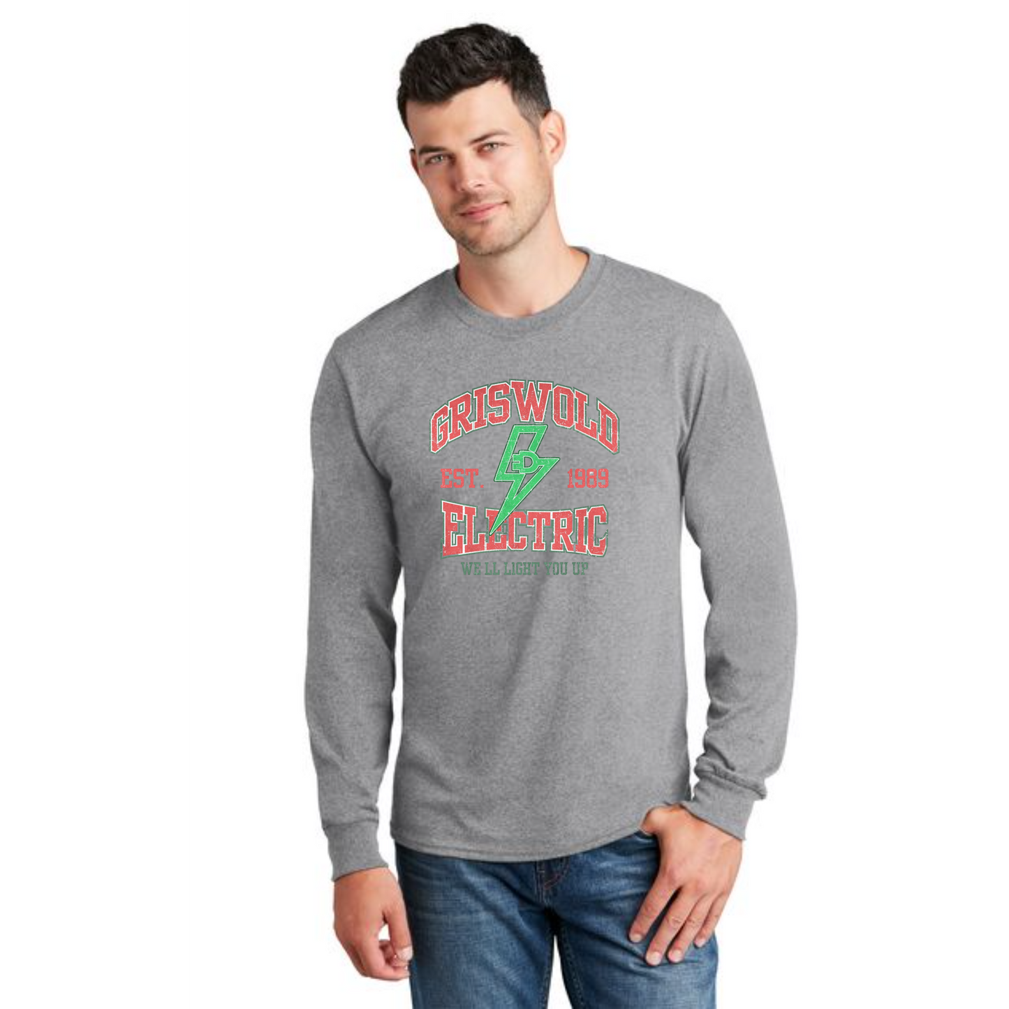 CHRISTMAS PC54LS Port & Company® Long Sleeve Core Cotton Tee 6