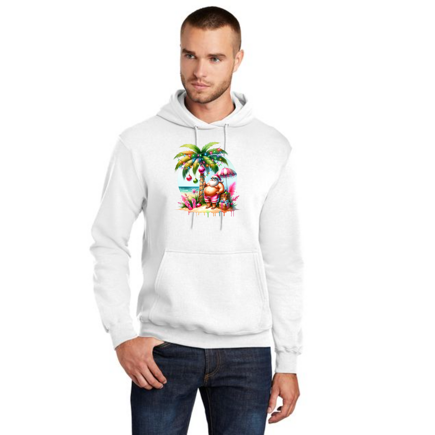 CHRISTMAS Port & Company® Core Fleece Pullover Hooded Sweatshirt 18