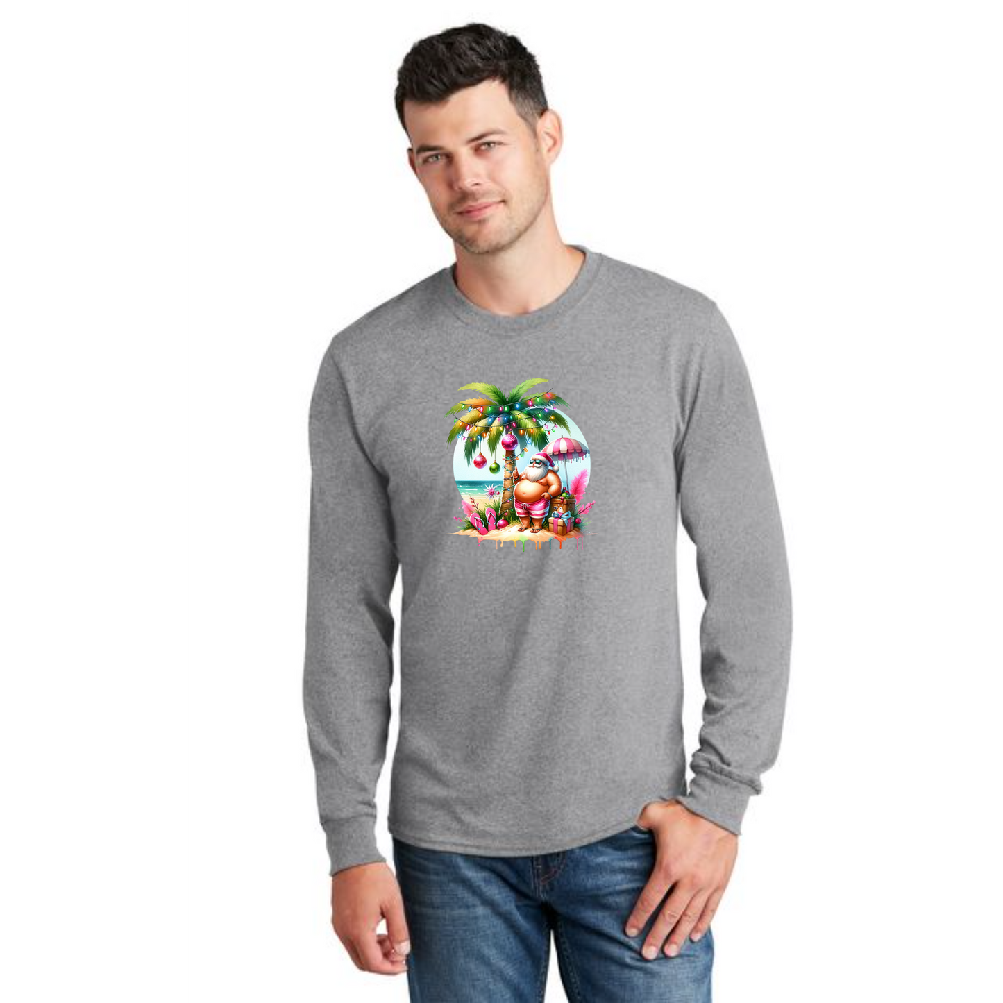 CHRISTMAS PC54LS Port & Company® Long Sleeve Core Cotton Tee 18