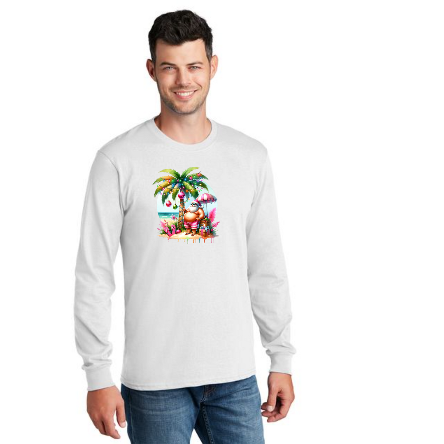 CHRISTMAS PC54LS Port & Company® Long Sleeve Core Cotton Tee 18