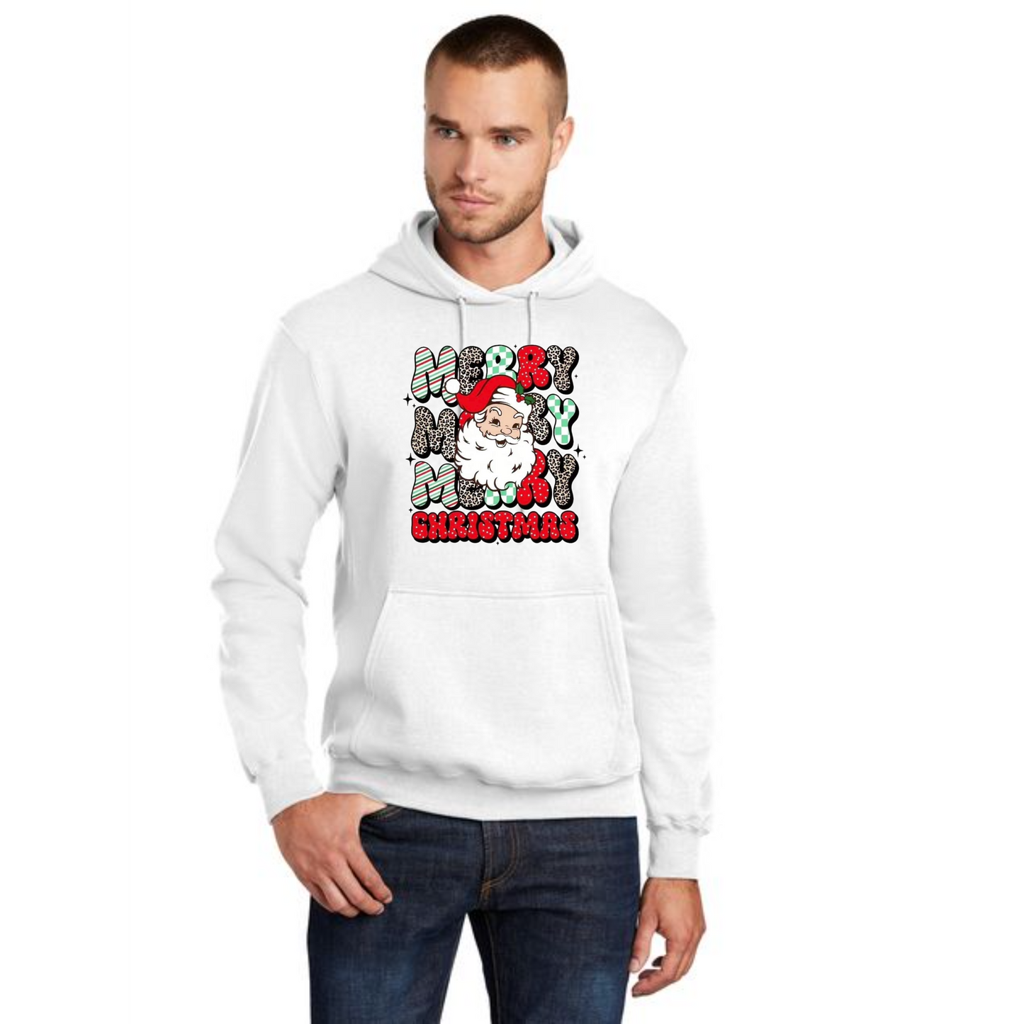 CHRISTMAS Port & Company® Core Fleece Pullover Hooded Sweatshirt 19
