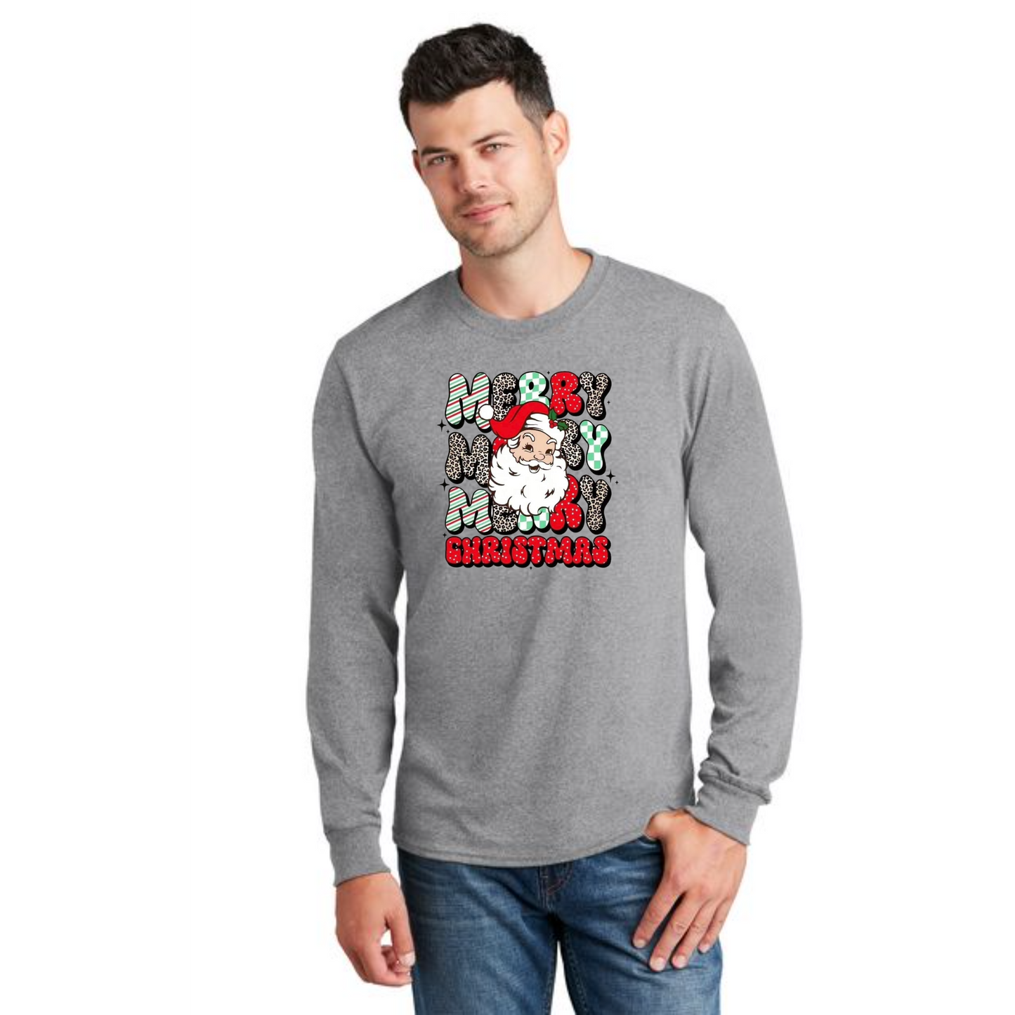 CHRISTMAS PC54LS Port & Company® Long Sleeve Core Cotton Tee 19