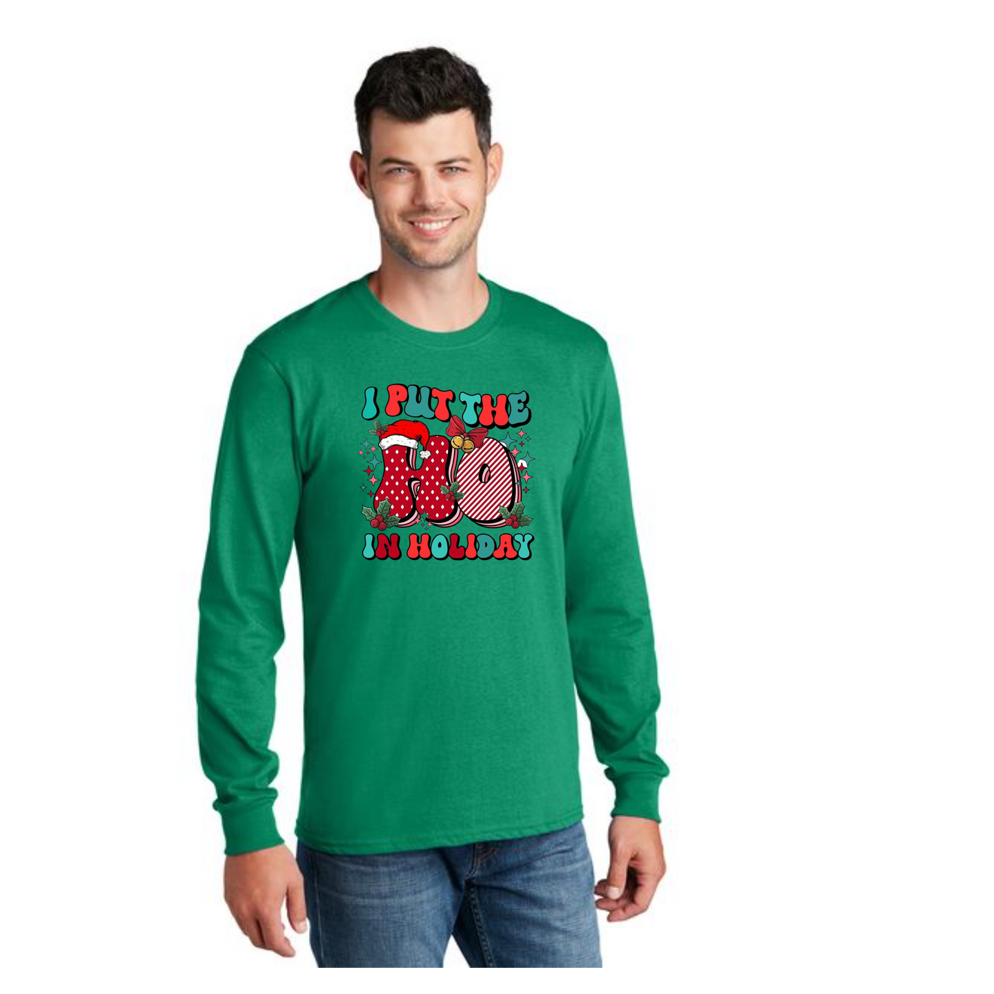 CHRISTMAS PC54LS Port & Company® Long Sleeve Core Cotton Tee 20
