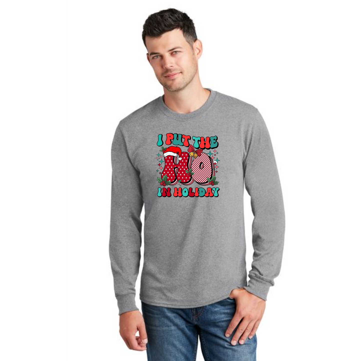CHRISTMAS PC54LS Port & Company® Long Sleeve Core Cotton Tee 20