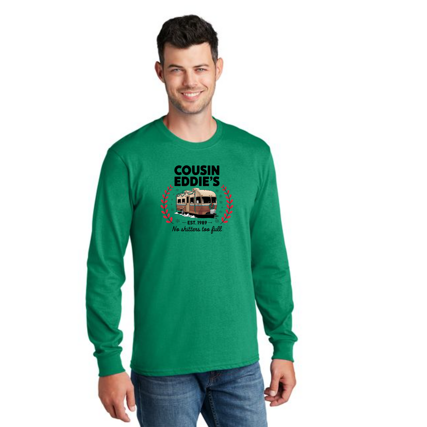CHRISTMAS PC54LS Port & Company® Long Sleeve Core Cotton Tee 22