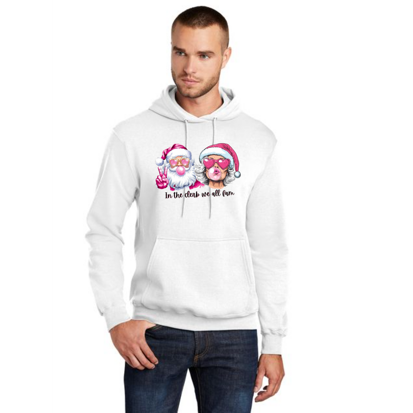 CHRISTMAS Port & Company® Core Fleece Pullover Hooded Sweatshirt 23