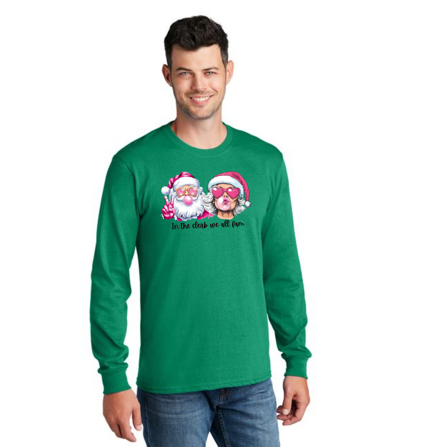 CHRISTMAS PC54LS Port & Company® Long Sleeve Core Cotton Tee 23