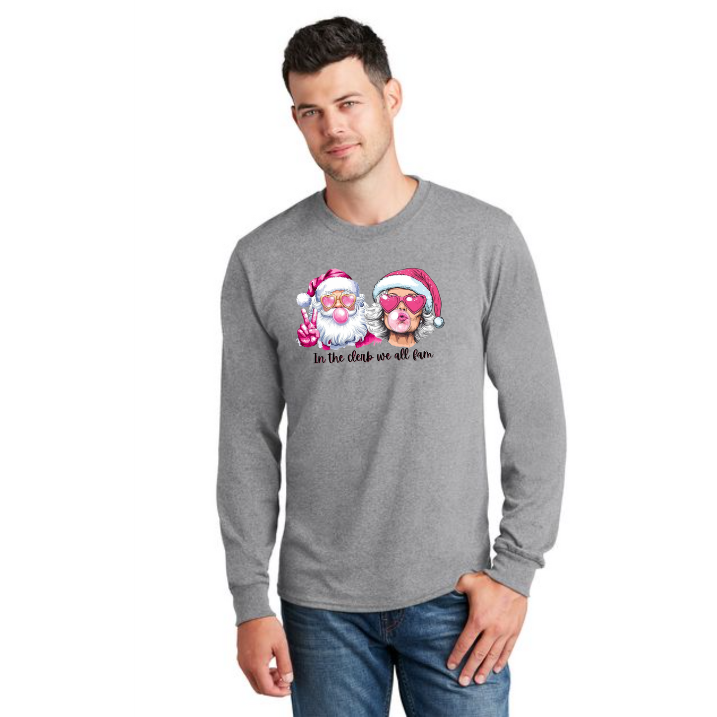CHRISTMAS PC54LS Port & Company® Long Sleeve Core Cotton Tee 23