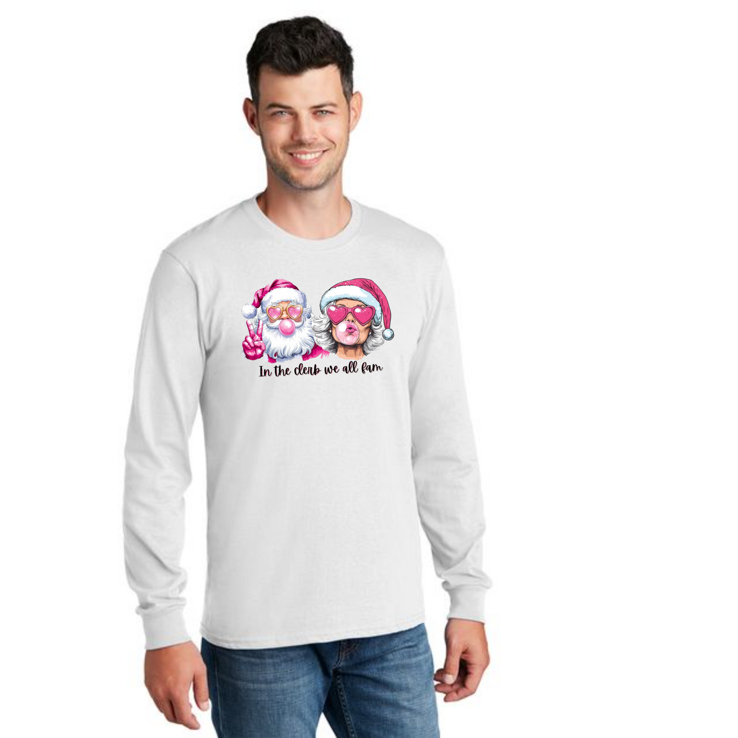 CHRISTMAS PC54LS Port & Company® Long Sleeve Core Cotton Tee 23