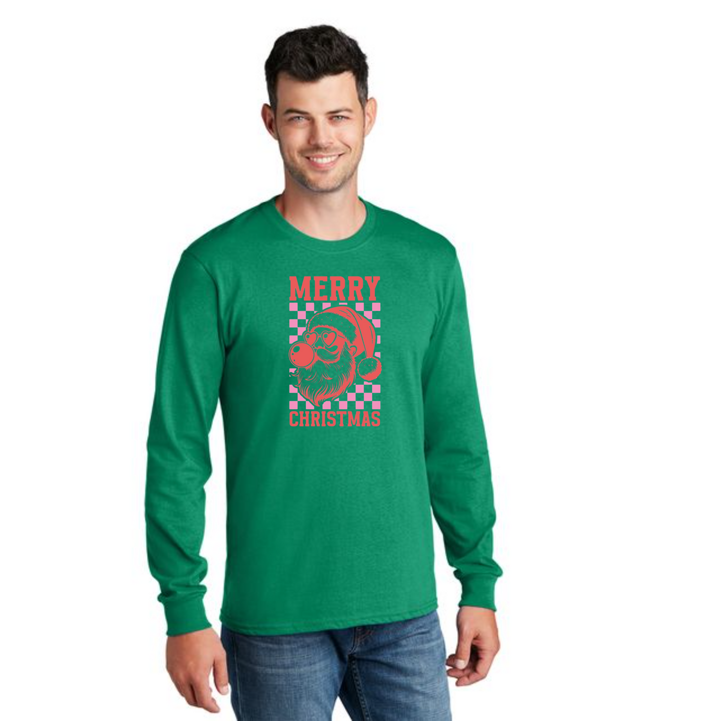CHRISTMAS PC54LS Port & Company® Long Sleeve Core Cotton Tee 7