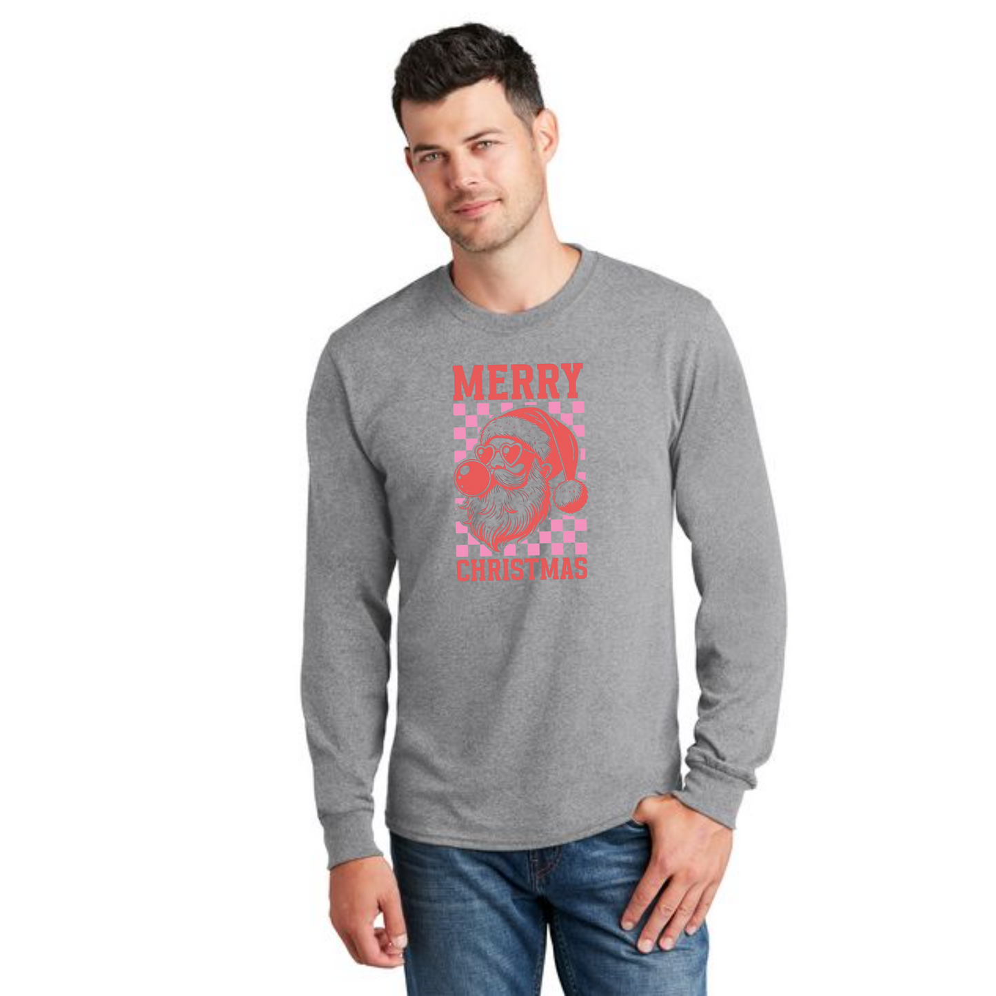 CHRISTMAS PC54LS Port & Company® Long Sleeve Core Cotton Tee 7