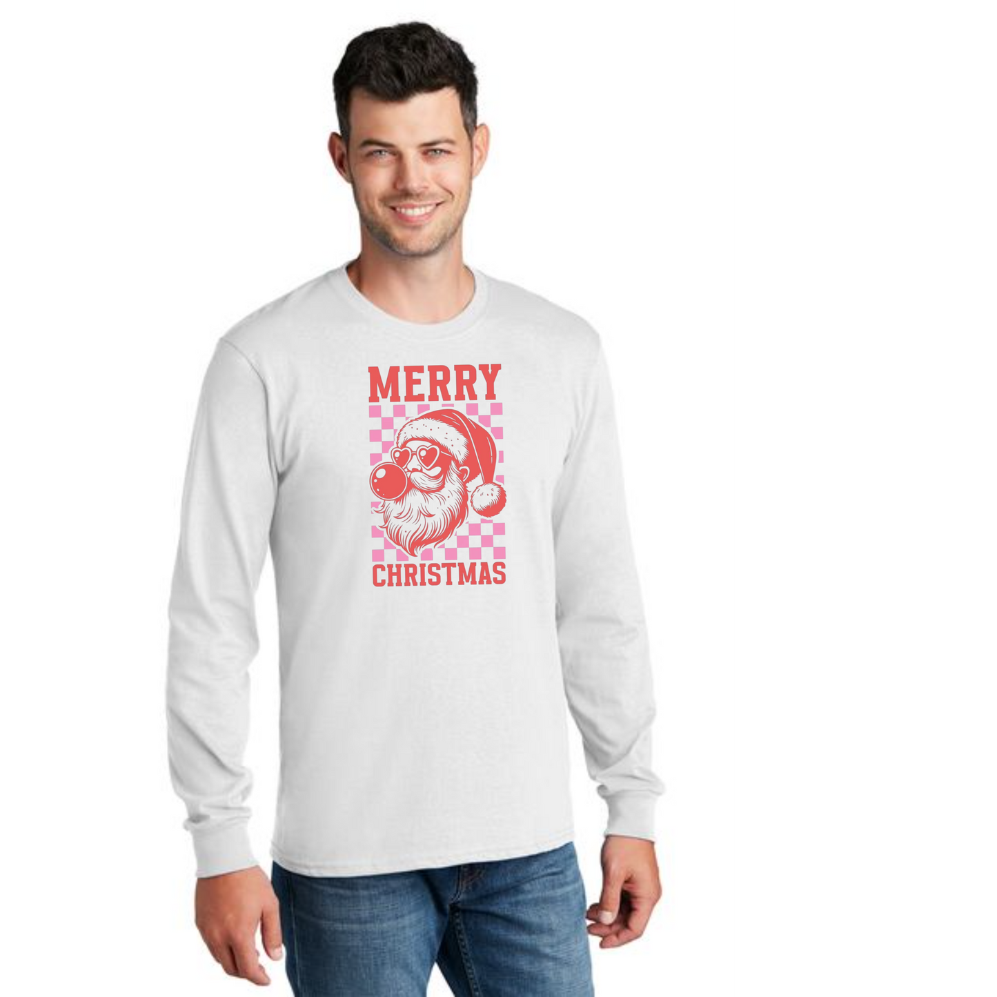 CHRISTMAS PC54LS Port & Company® Long Sleeve Core Cotton Tee 7
