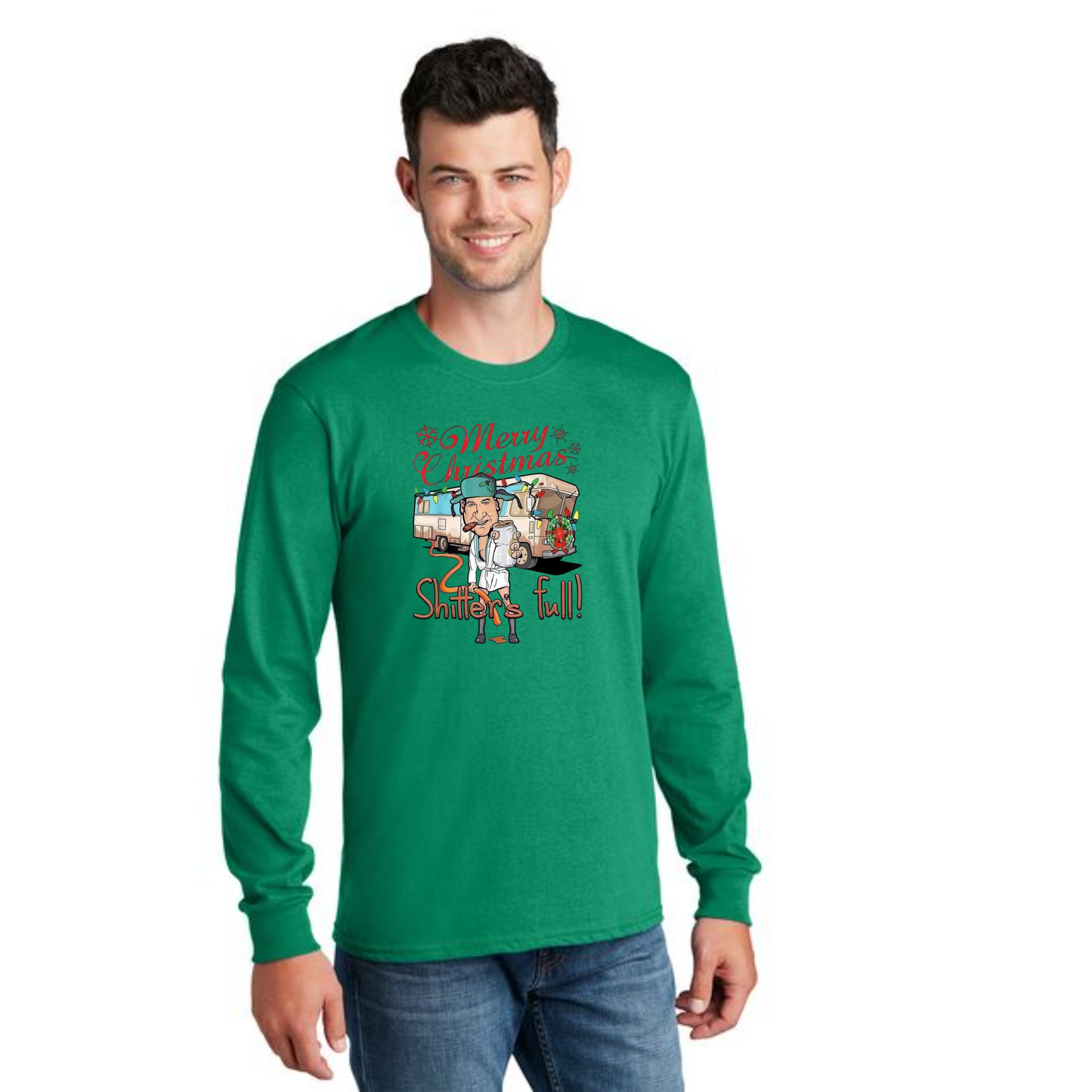 CHRISTMAS PC54LS Port & Company® Long Sleeve Core Cotton Tee 25