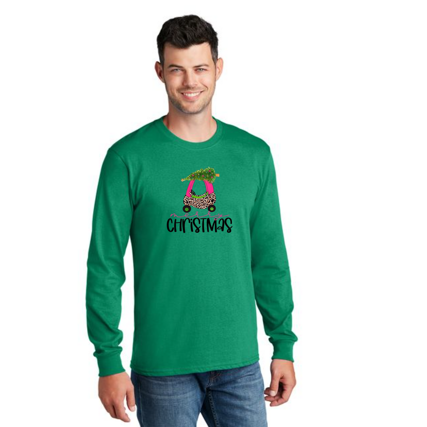CHRISTMAS PC54LS Port & Company® Long Sleeve Core Cotton Tee 27