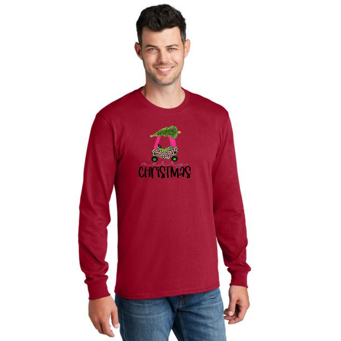 CHRISTMAS PC54LS Port & Company® Long Sleeve Core Cotton Tee 27