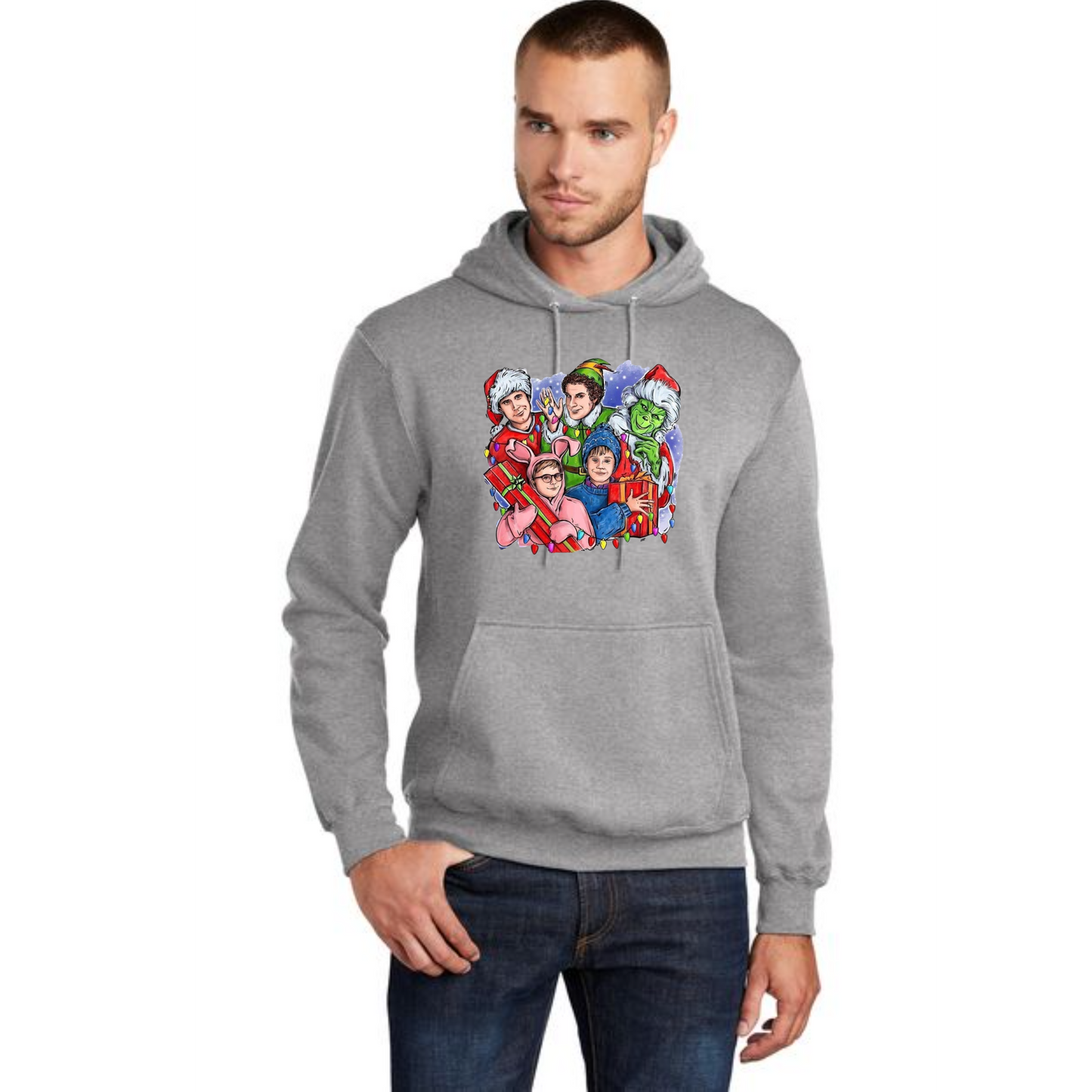 CHRISTMAS Port & Company® Core Fleece Pullover Hooded Sweatshirt 28