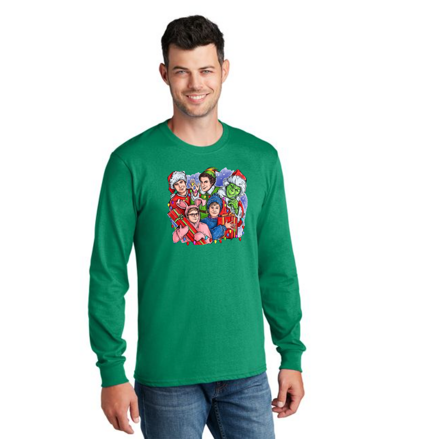 CHRISTMAS PC54LS Port & Company® Long Sleeve Core Cotton Tee 28
