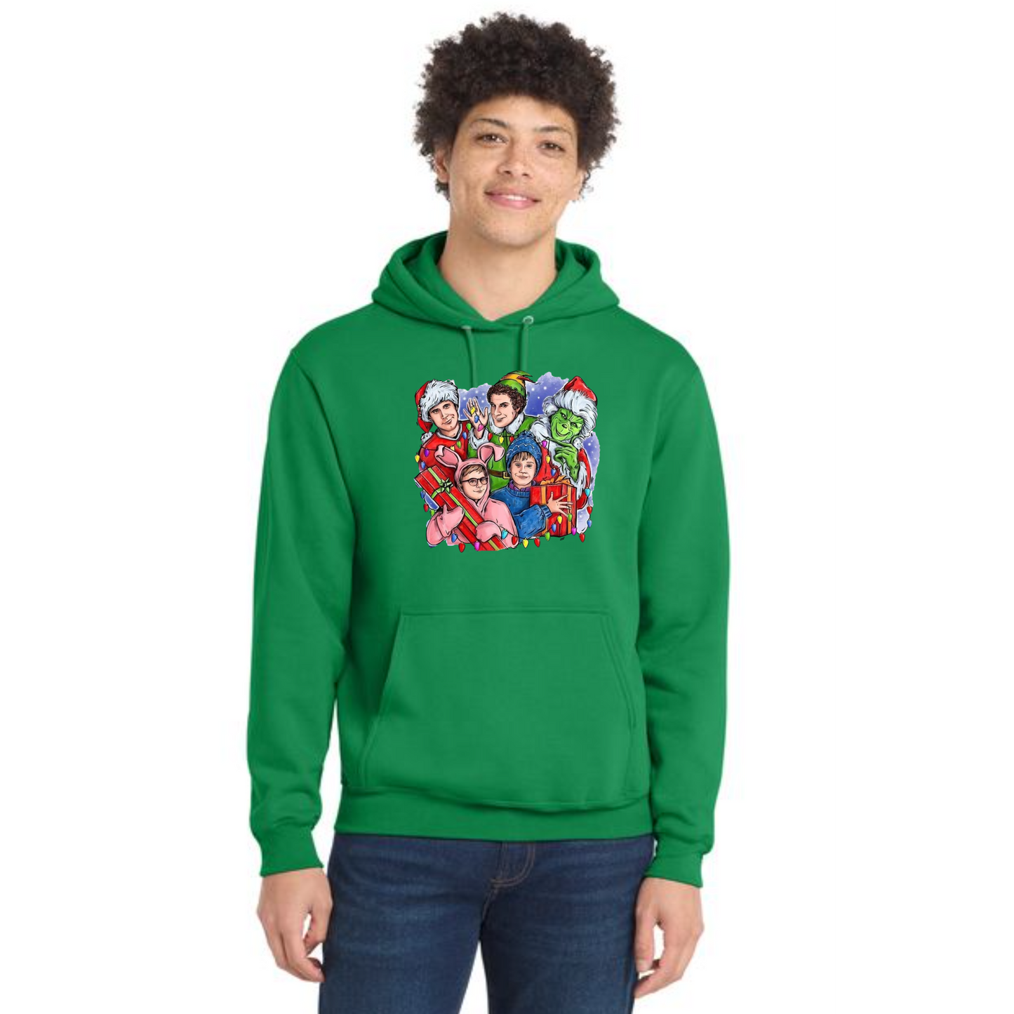CHRISTMAS Port & Company® Core Fleece Pullover Hooded Sweatshirt 28