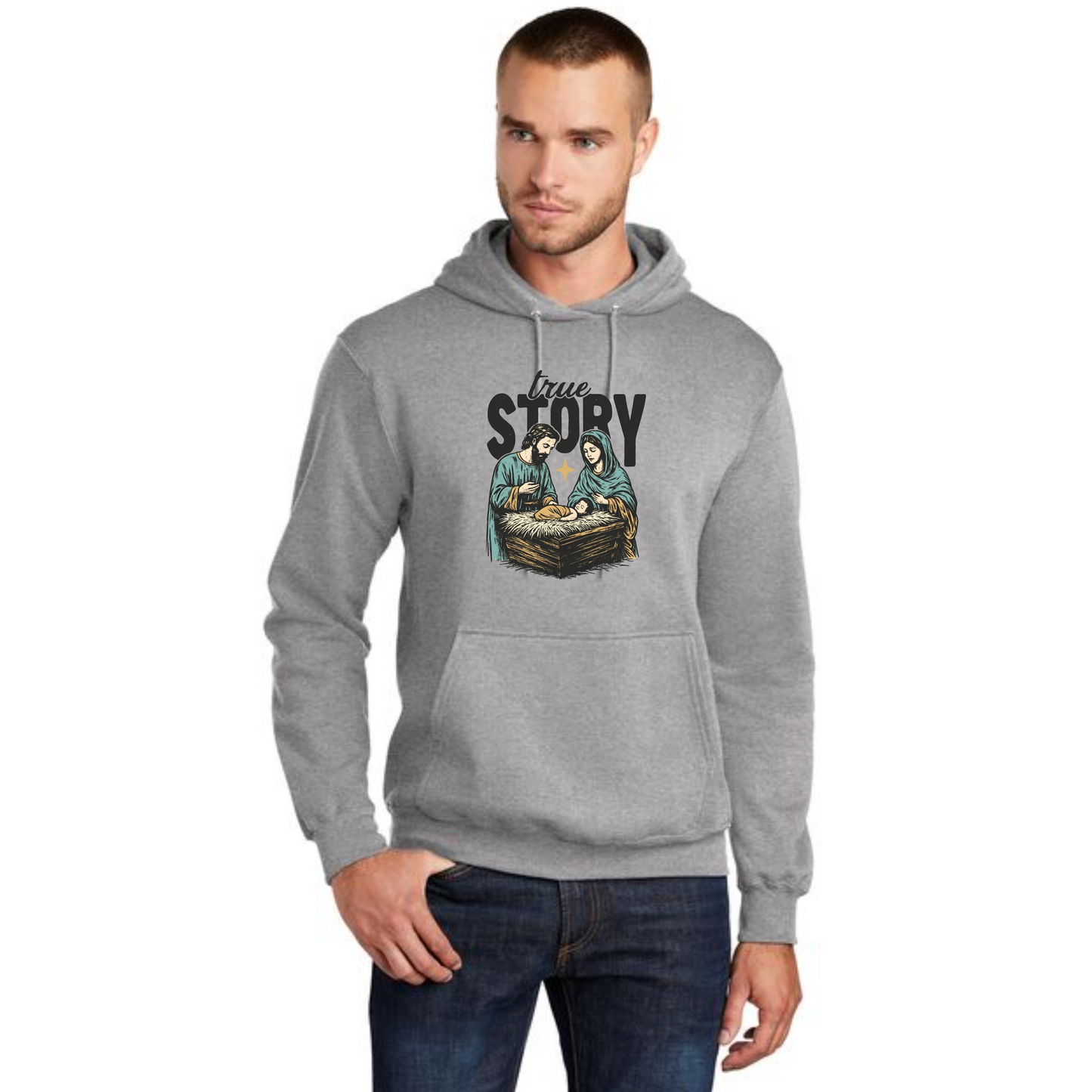 CHRISTMAS Port & Company® Core Fleece Pullover Hooded Sweatshirt 9