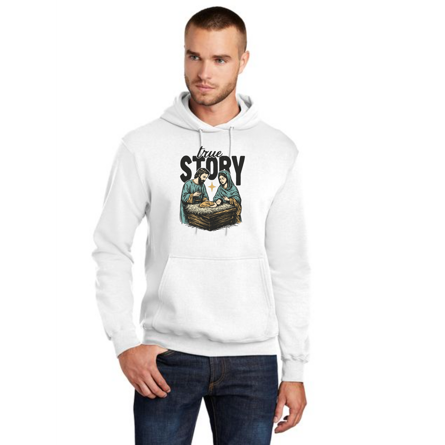 CHRISTMAS Port & Company® Core Fleece Pullover Hooded Sweatshirt 9