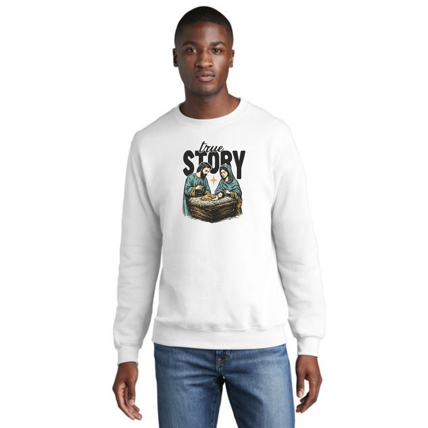 CHRISTMAS PC78 Port & Company® Core Fleece Crewneck Sweatshirt 9