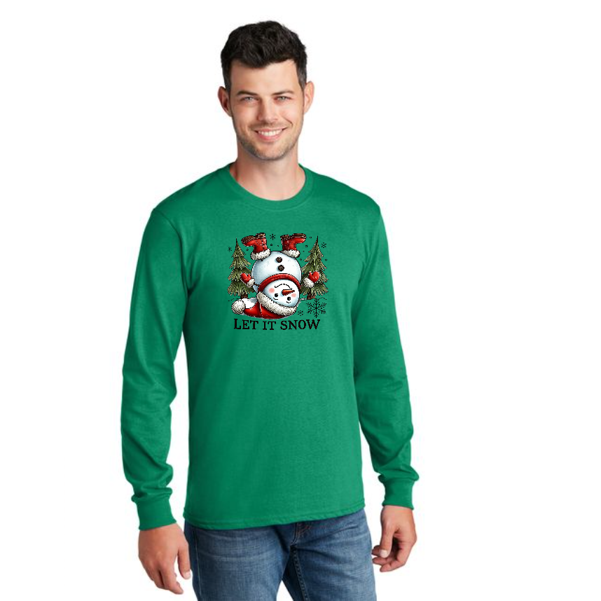 CHRISTMAS PC54LS Port & Company® Long Sleeve Core Cotton Tee 29