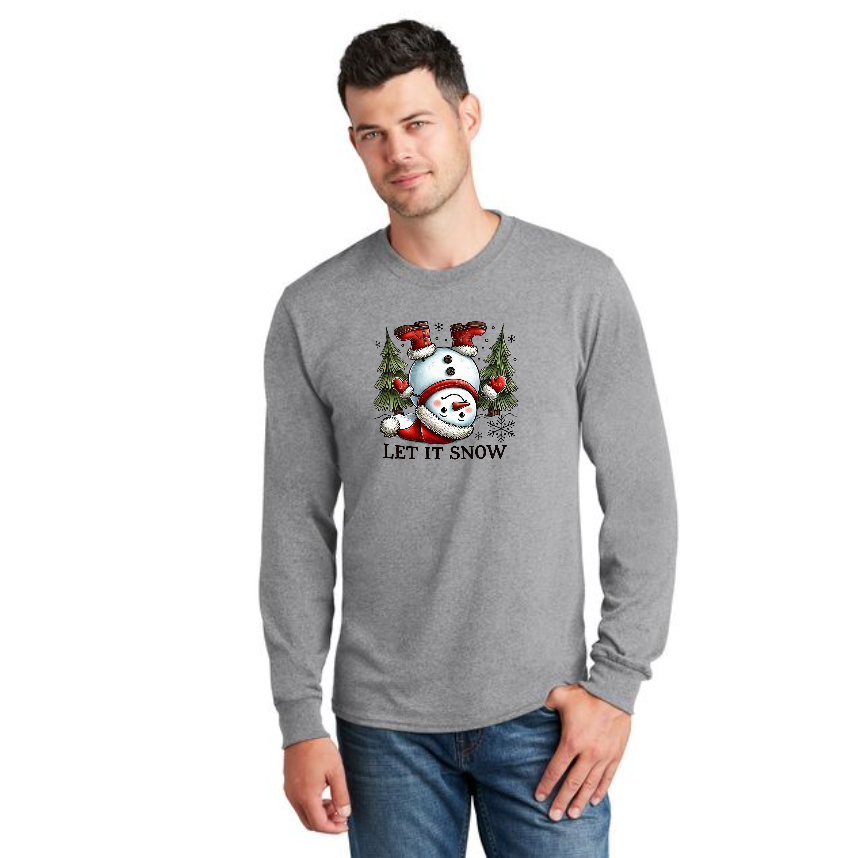 CHRISTMAS PC54LS Port & Company® Long Sleeve Core Cotton Tee 29