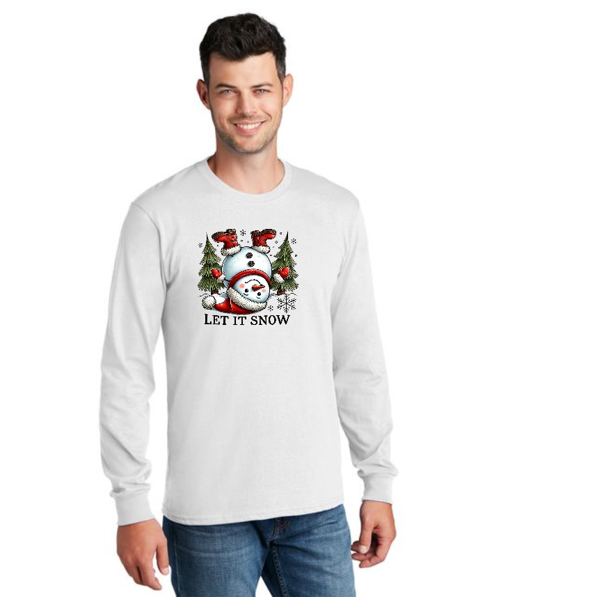 CHRISTMAS PC54LS Port & Company® Long Sleeve Core Cotton Tee 29