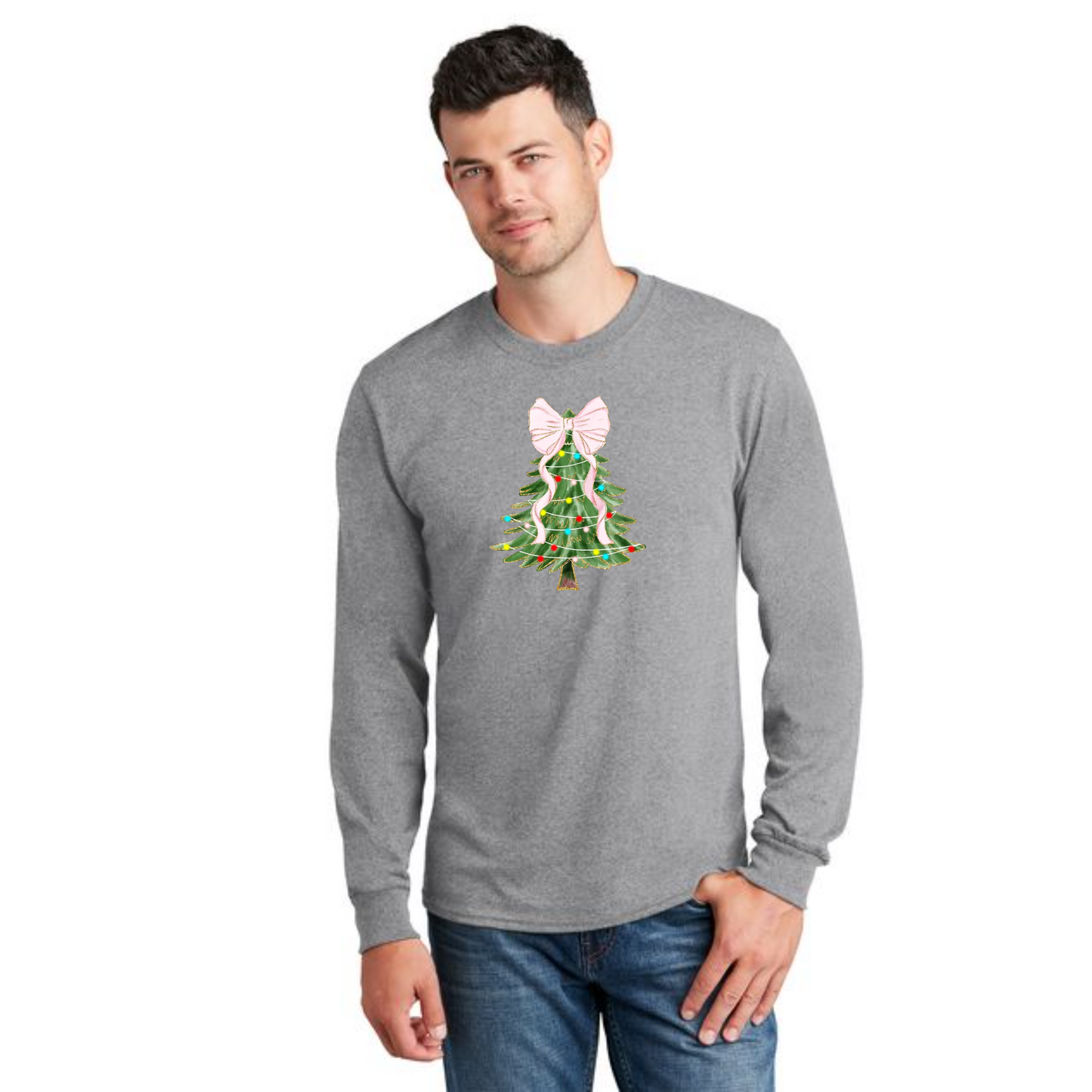 CHRISTMAS PC54LS Port & Company® Long Sleeve Core Cotton Tee 30