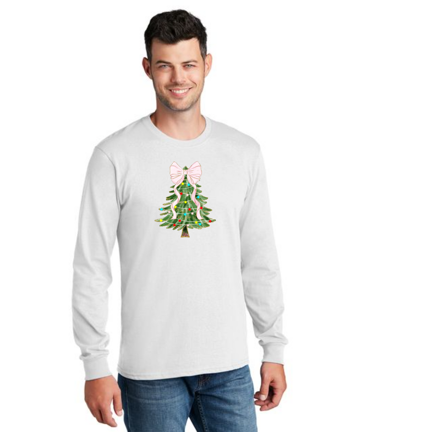 CHRISTMAS PC54LS Port & Company® Long Sleeve Core Cotton Tee 30