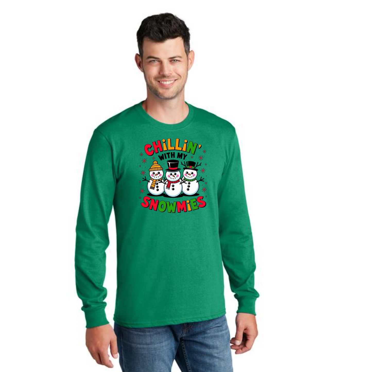CHRISTMAS PC54LS Port & Company® Long Sleeve Core Cotton Tee 31
