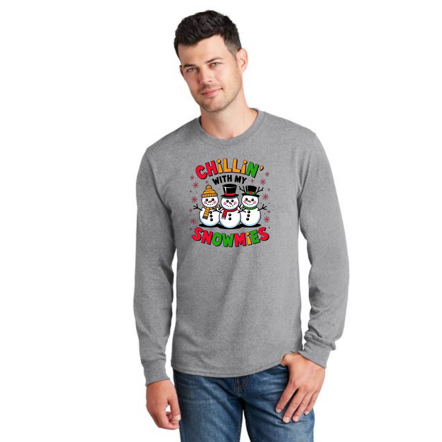CHRISTMAS PC54LS Port & Company® Long Sleeve Core Cotton Tee 31