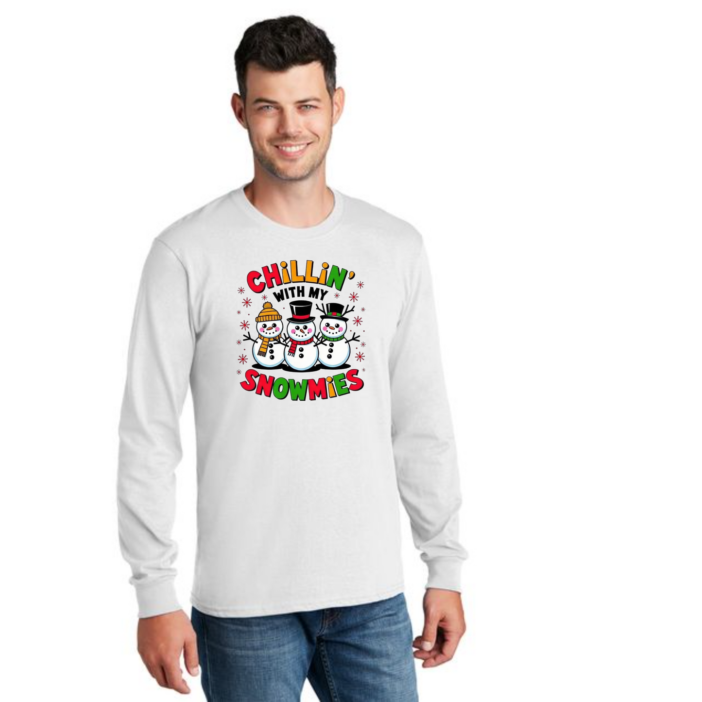 CHRISTMAS PC54LS Port & Company® Long Sleeve Core Cotton Tee 31