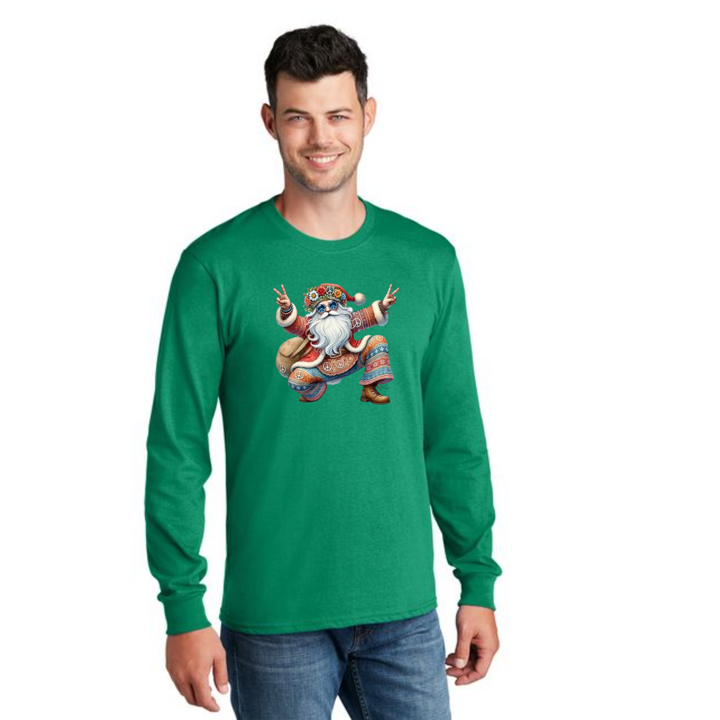 CHRISTMAS PC54LS Port & Company® Long Sleeve Core Cotton Tee 33