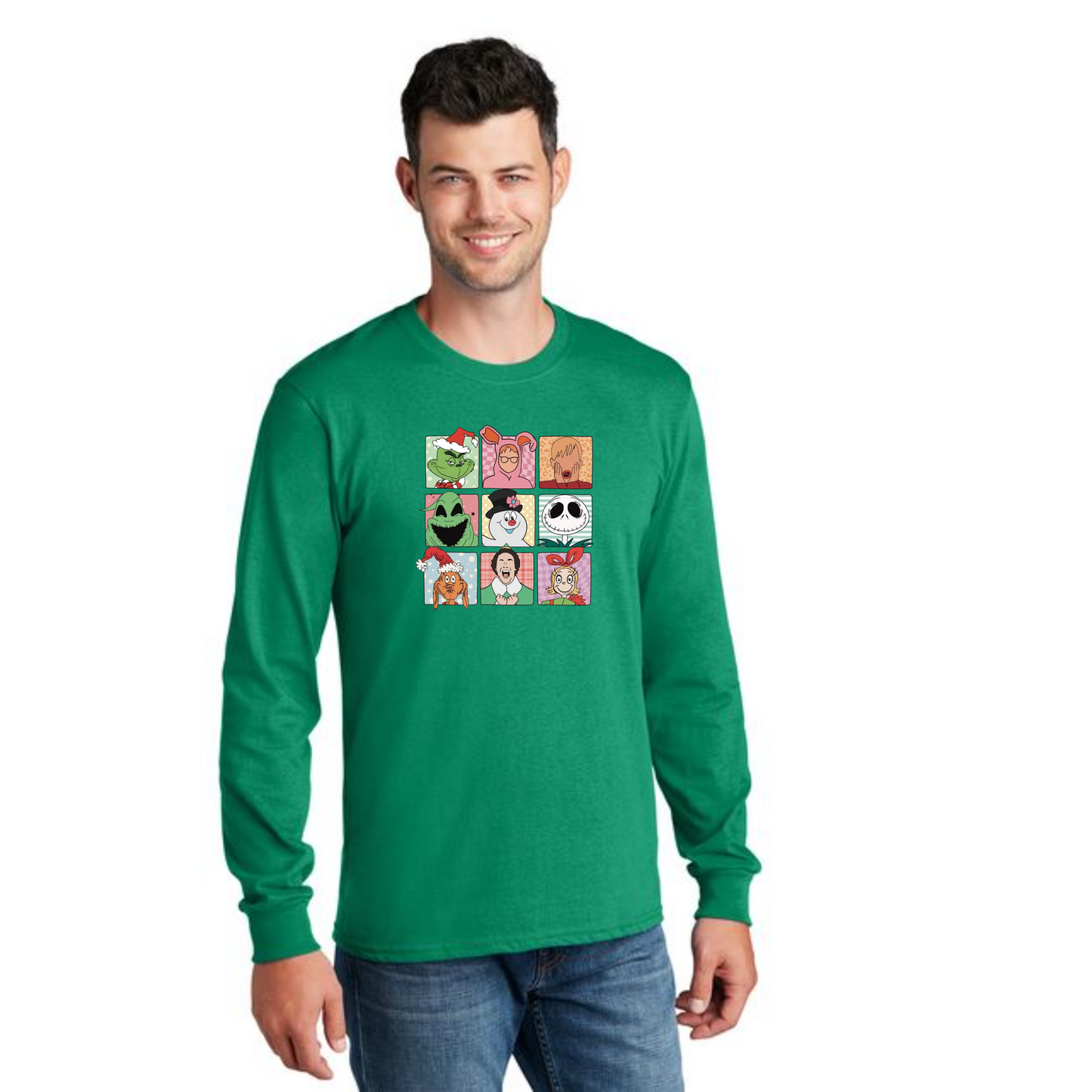 CHRISTMAS PC54LS Port & Company® Long Sleeve Core Cotton Tee 34