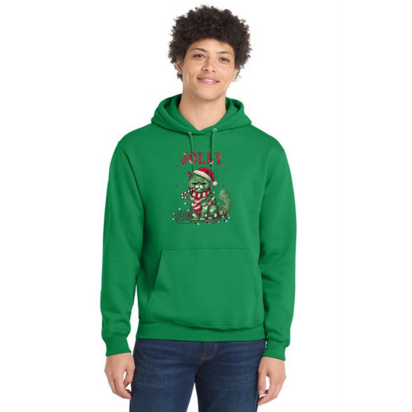 CHRISTMAS Port & Company® Core Fleece Pullover Hooded Sweatshirt 35