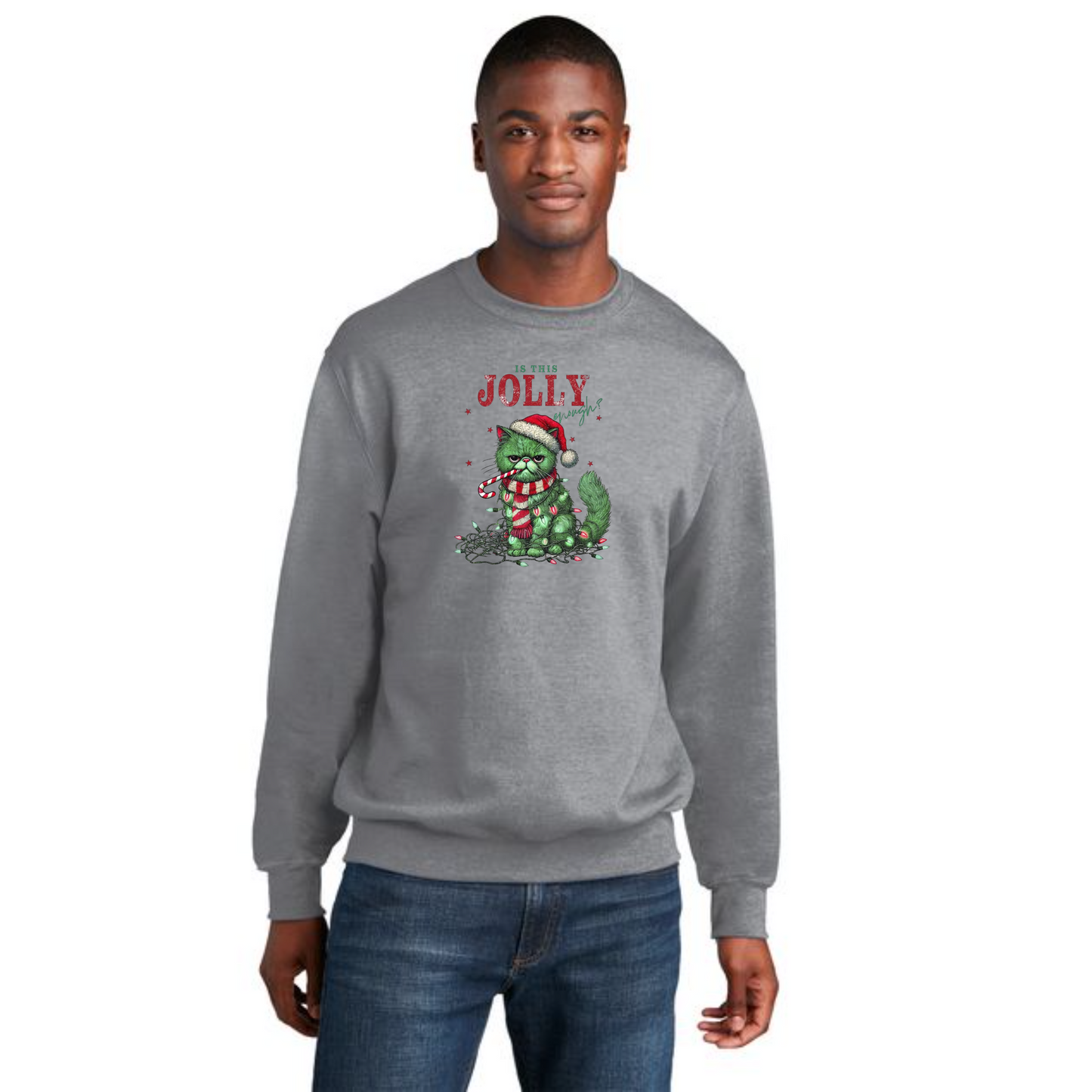 CHRISTMAS PC78 Port & Company® Core Fleece Crewneck Sweatshirt 35