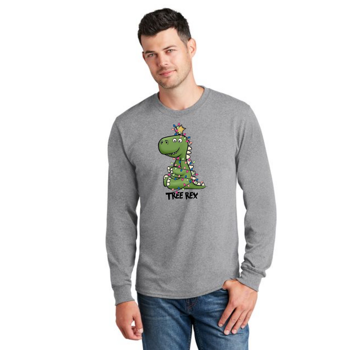 CHRISTMAS PC54LS Port & Company® Long Sleeve Core Cotton Tee 10