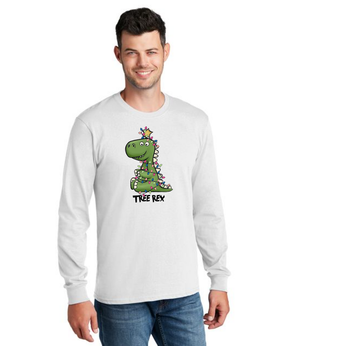 CHRISTMAS PC54LS Port & Company® Long Sleeve Core Cotton Tee 10