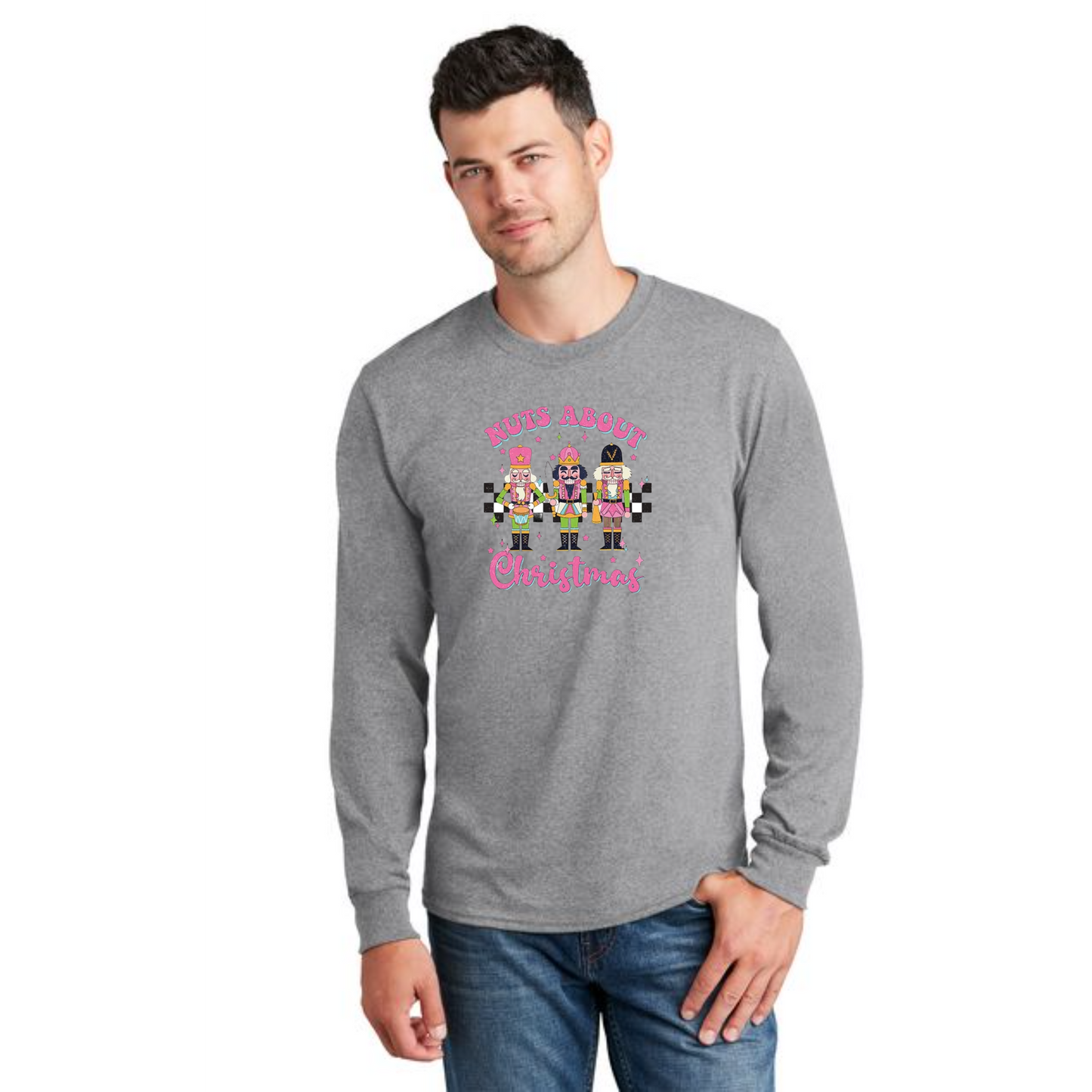 CHRISTMAS PC54LS Port & Company® Long Sleeve Core Cotton Tee 36